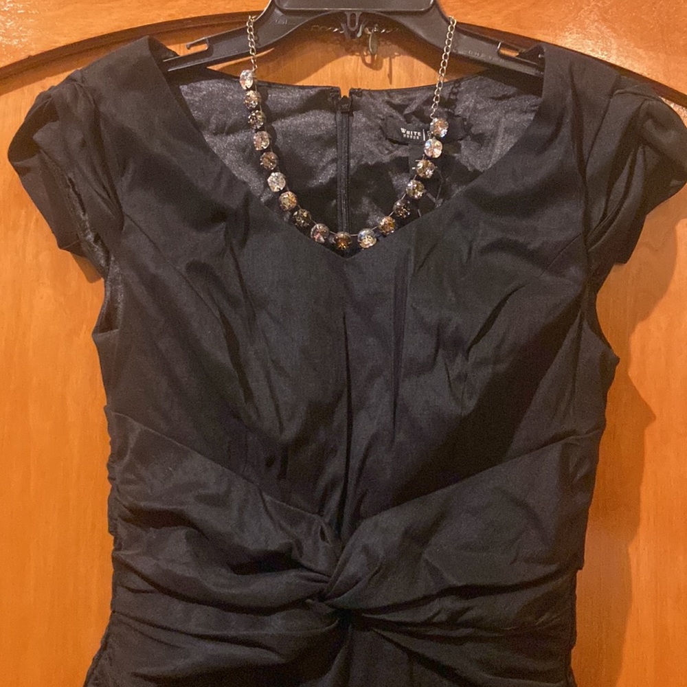 NWT!! WHBM Cap Sleeves Little Black Dress Sheath ~ 2